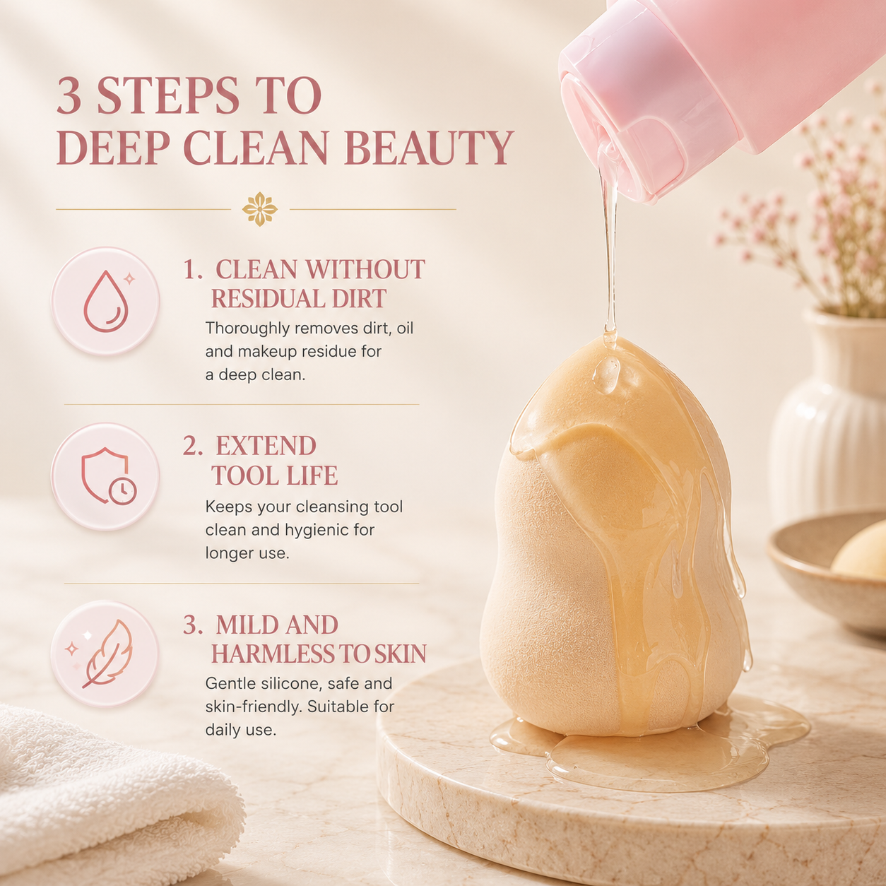 Velvet Brush & Sponge Cleansing Elixir