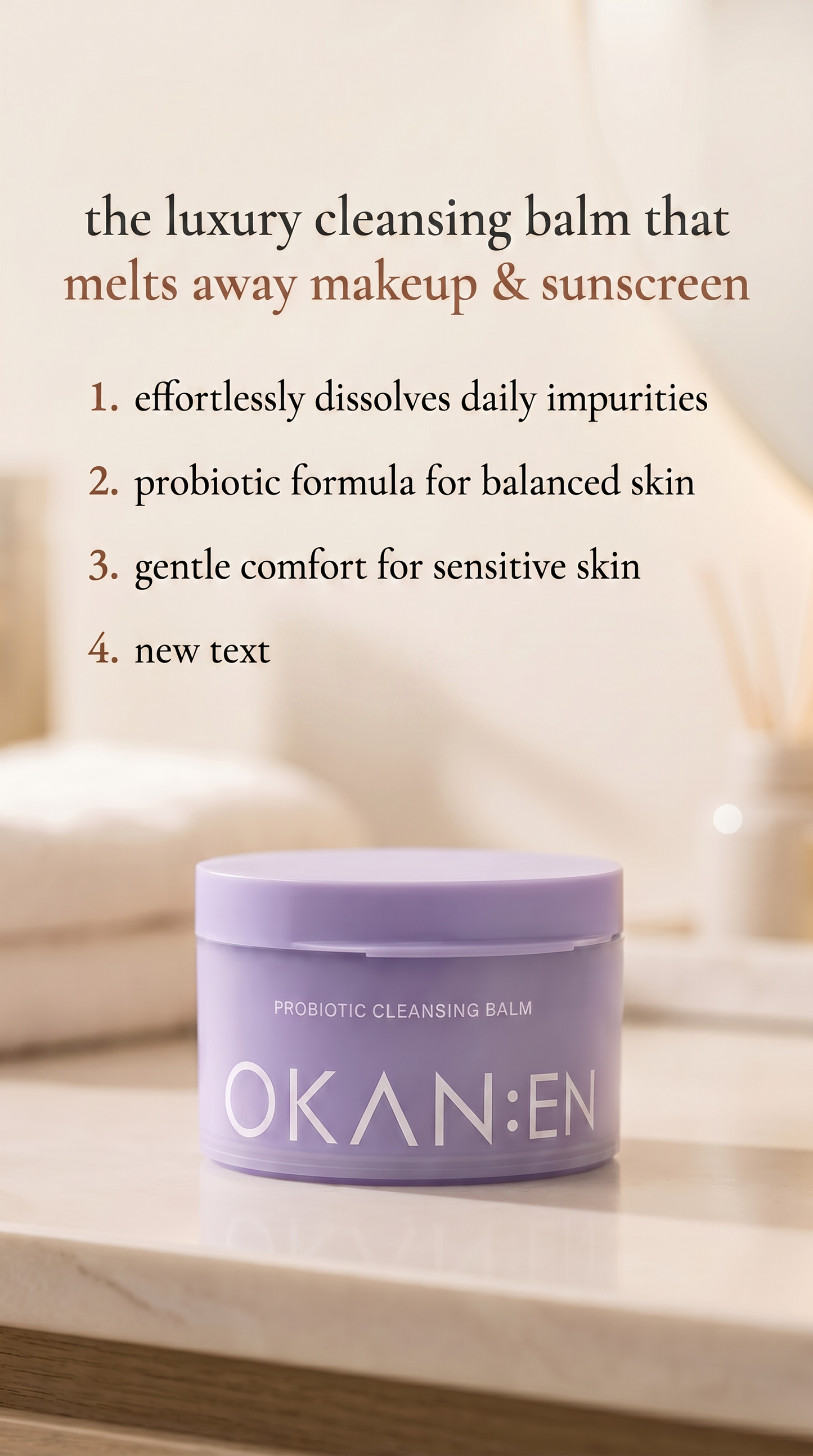 OKAN:EN Probiotic Cleansing Balm